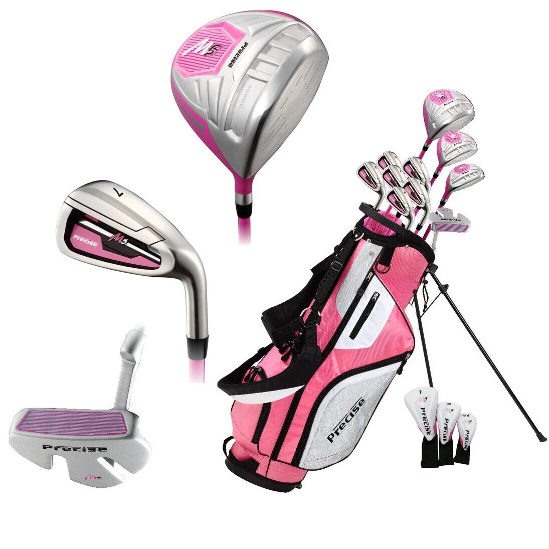 Precise M5 Ladies Womens Complete Right Handed Golf Clubs Set 5 Best Women's Beginner Golf Clubs For 2024
