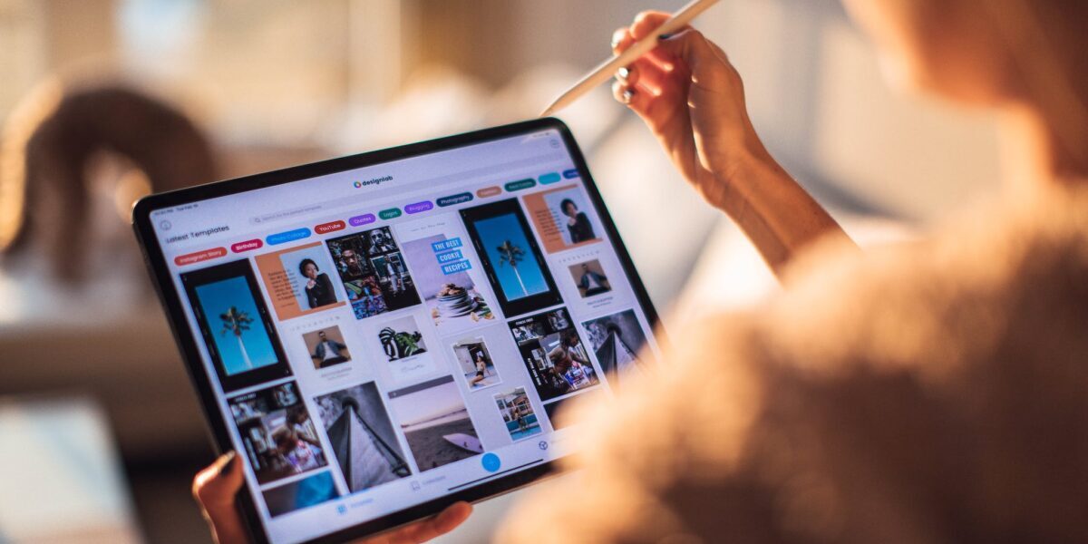 Woman Holding Tablet Computer