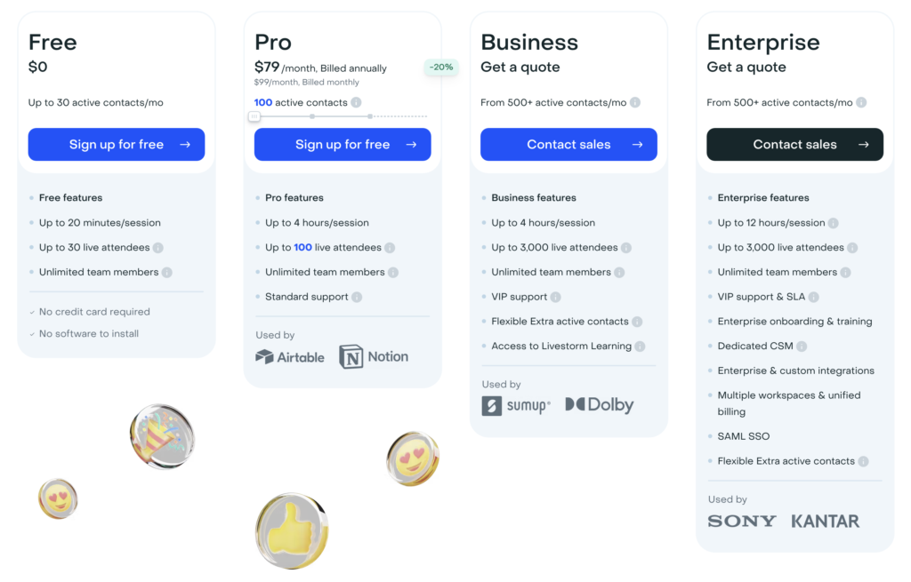 Live Storm Pricing