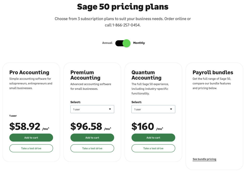 Sage Pricing